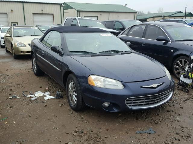 1C3EL65RX2N174076 - 2002 CHRYSLER SEBRING LI BLUE photo 1