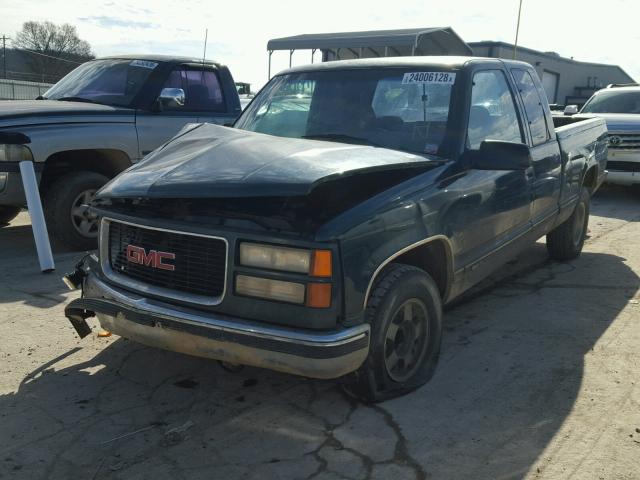 1GTEC19R9TE530494 - 1996 GMC SIERRA C15 GREEN photo 2