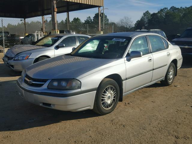 2G1WF55E519222527 - 2001 CHEVROLET IMPALA SILVER photo 2