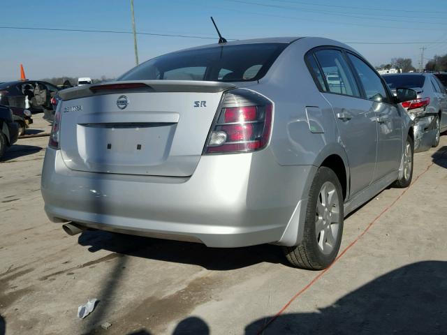 3N1AB6APXAL713699 - 2010 NISSAN SENTRA 2.0 SILVER photo 4