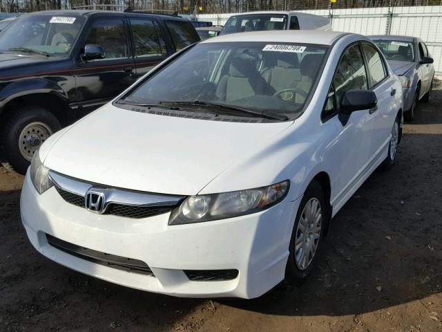 19XFA1F38BE028587 - 2011 HONDA CIVIC VP WHITE photo 2