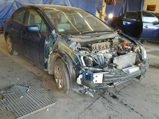 2HGFB2F56EH514152 - 2014 HONDA CIVIC LX BLUE photo 1