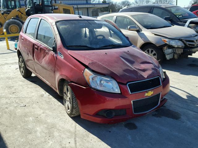 KL1TD6DE4AB118995 - 2010 CHEVROLET AVEO LS RED photo 1