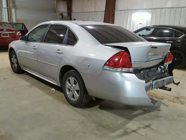 2G1WG5EK1B1186225 - 2011 CHEVROLET IMPALA LT SILVER photo 3