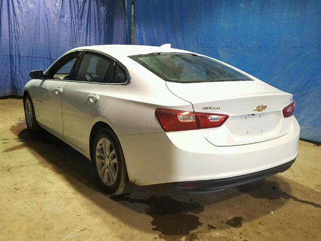 1G1ZE5ST6HF104779 - 2017 CHEVROLET MALIBU LT WHITE photo 3