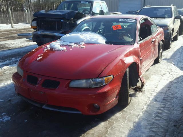 1G2WP12K11F271386 - 2001 PONTIAC GRAND PRIX წითელი ფოტო 2