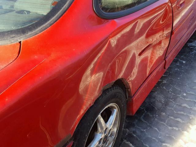 1G2WP12K11F271386 - 2001 PONTIAC GRAND PRIX წითელი ფოტო 9