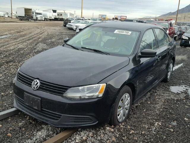 3VW2K7AJ6EM312778 - 2014 VOLKSWAGEN JETTA BASE 黑色 照片 2