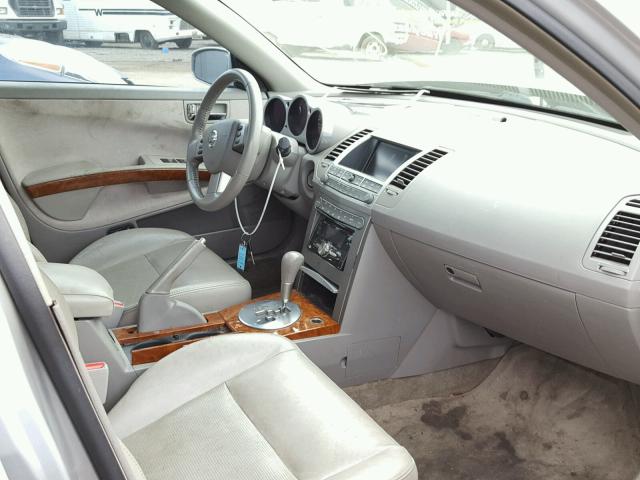 1N4BA41E05C871998 - 2005 NISSAN MAXIMA SE SILVER photo 5