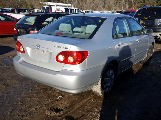 2T1BR32EX7C814584 - 2007 TOYOTA COROLLA CE SILVER photo 4