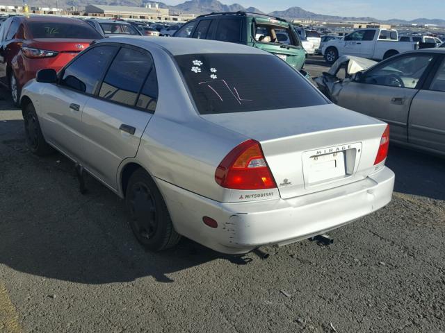 JA3AY26C01U029176 - 2001 MITSUBISHI MIRAGE ES SILVER photo 3