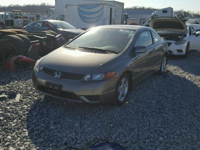 2HGFG12818H503401 - 2008 HONDA CIVIC EX BROWN photo 2