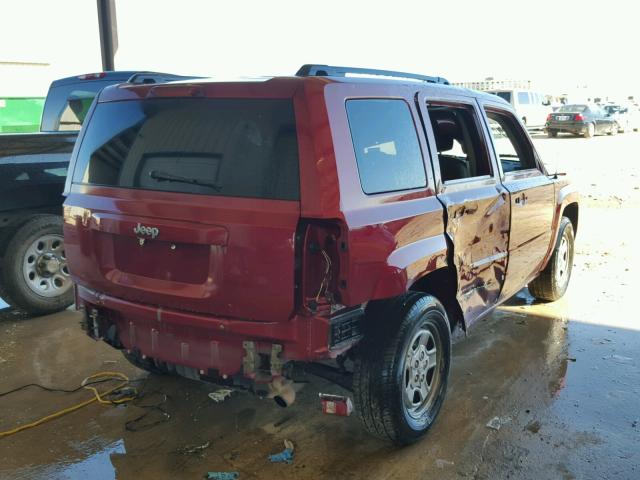 1J4NT1GA7BD142854 - 2011 JEEP PATRIOT SP RED photo 4