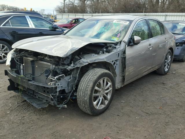 JNKCV61F69M054122 - 2009 INFINITI G37 BEIGE photo 2