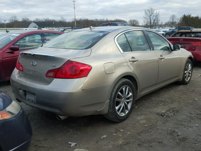 JNKCV61F69M054122 - 2009 INFINITI G37 BEIGE photo 4