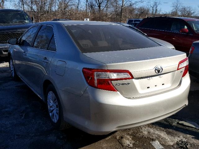 4T4BF1FKXER383081 - 2014 TOYOTA CAMRY L TAN photo 3