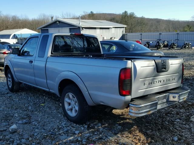 1N6DD26S02C306639 - 2002 NISSAN FRONTIER K SILVER photo 3