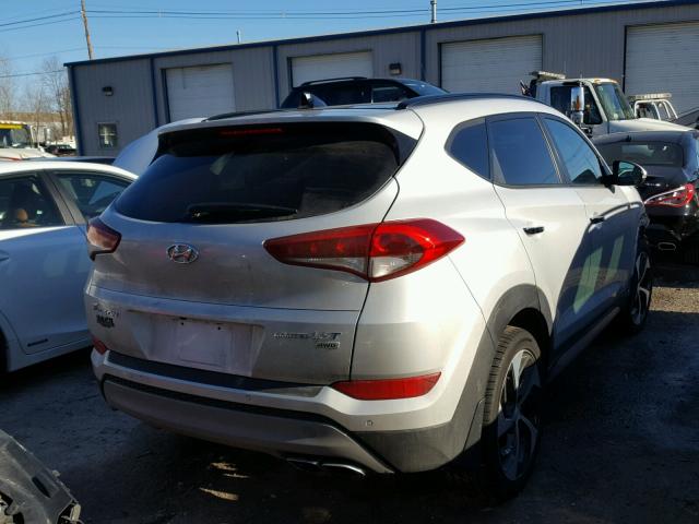 KM8J3CA20HU294271 - 2017 HYUNDAI TUCSON LIM GRAY photo 4