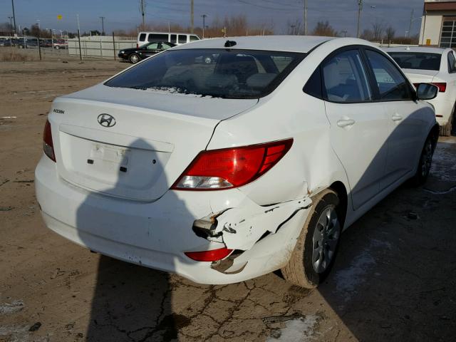 KMHCT4AE4GU090354 - 2016 HYUNDAI ACCENT SE WHITE photo 4