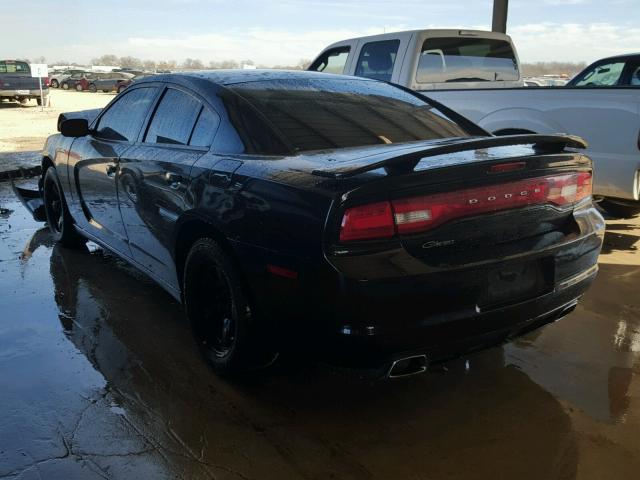 2B3CL3CG4BH502783 - 2011 DODGE CHARGER BLACK photo 3