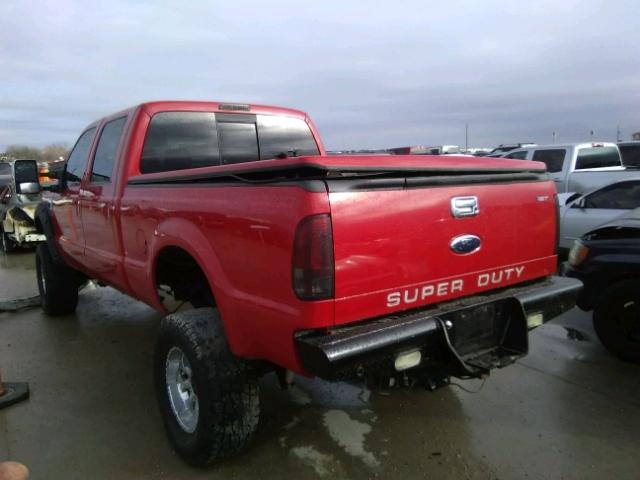 1FTWW31R88EA05677 - 2008 FORD F350 SRW S RED photo 3