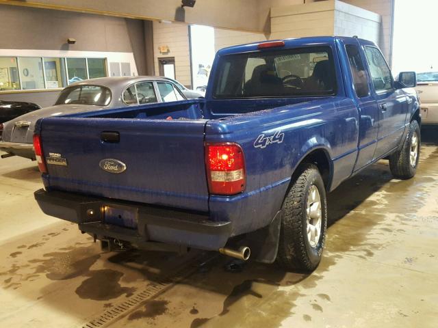 1FTZR45E07PA85058 - 2007 FORD RANGER SUP BLUE photo 4