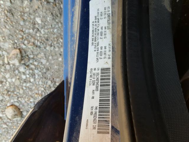 1B3LC46B79N538099 - 2009 DODGE AVENGER SE BLUE photo 10