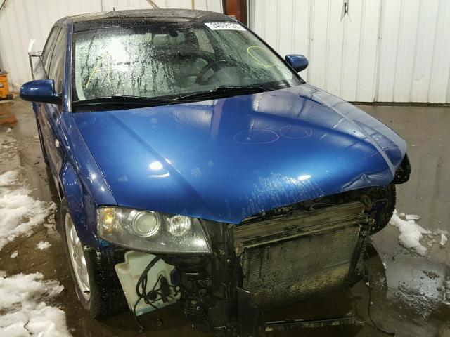 WAUHF78P37A017985 - 2007 AUDI A3 2 BLUE photo 1