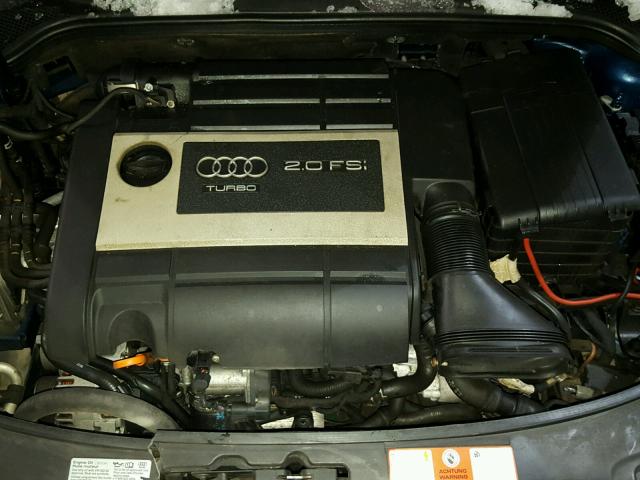 WAUHF78P37A017985 - 2007 AUDI A3 2 BLUE photo 7