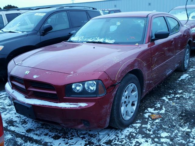 2B3KA43R36H364460 - 2006 DODGE CHARGER SE RED photo 2