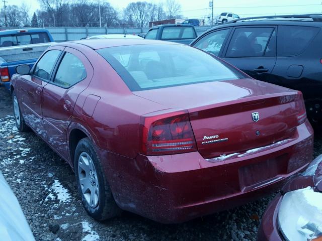 2B3KA43R36H364460 - 2006 DODGE CHARGER SE RED photo 3