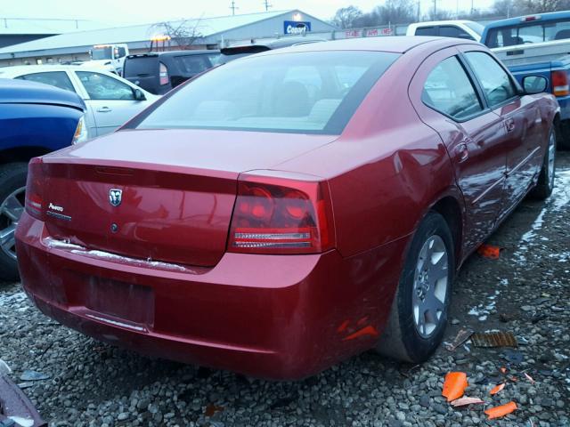 2B3KA43R36H364460 - 2006 DODGE CHARGER SE RED photo 4