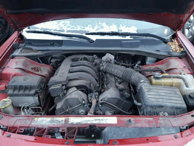 2B3KA43R36H364460 - 2006 DODGE CHARGER SE RED photo 7