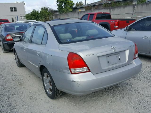 KMHDN45D93U591430 - 2003 HYUNDAI ELANTRA GL GRAY photo 3