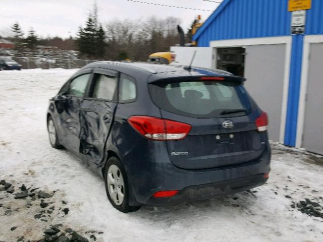 KNAHT8A31F7083842 - 2015 KIA RONDO BLUE photo 3