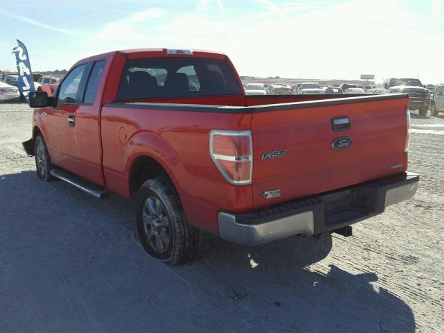 1FTEX1CM2EKF45280 - 2014 FORD F150 SUPER RED photo 3