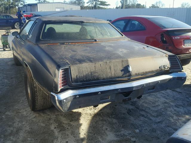 1H57K3B567238 - 1973 CHEVROLET MONTECARLO BLACK photo 3