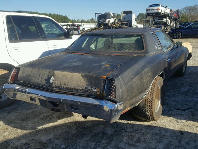 1H57K3B567238 - 1973 CHEVROLET MONTECARLO BLACK photo 4