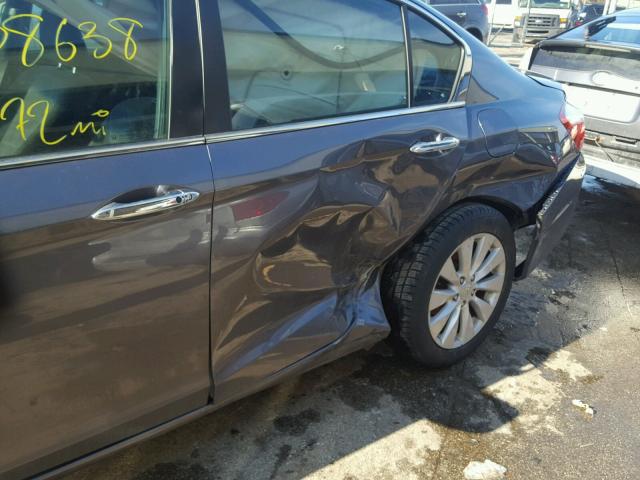 1HGCR2F72DA237223 - 2013 HONDA ACCORD EX GRAY photo 9