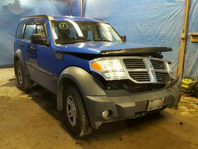 1D8GU28K67W664199 - 2007 DODGE NITRO SXT BLUE photo 1