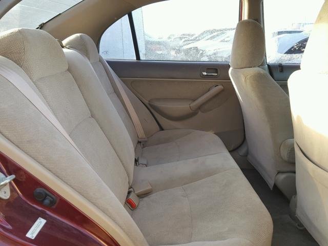 1HGES267X2L011204 - 2002 HONDA CIVIC EX ბურგუნდია ფოტო 6