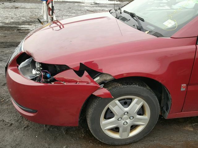 1G8AJ55F37Z171949 - 2007 SATURN ION LEVEL BURGUNDY photo 9