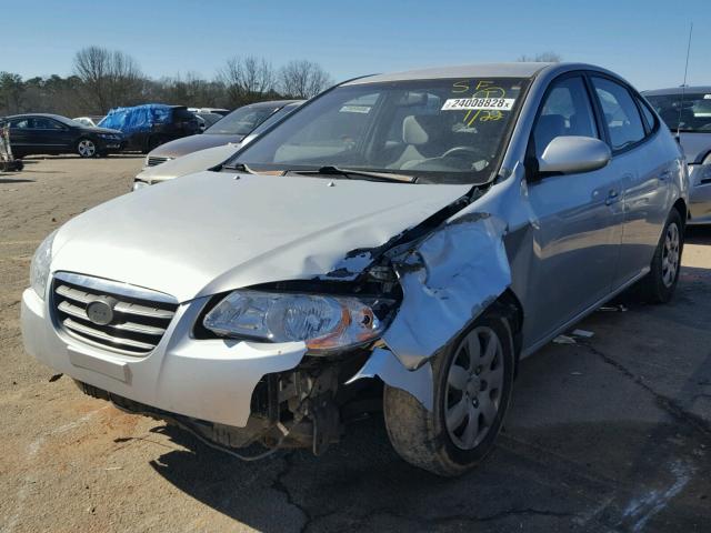 KMHDU46D37U019695 - 2007 HYUNDAI ELANTRA GL SILVER photo 2