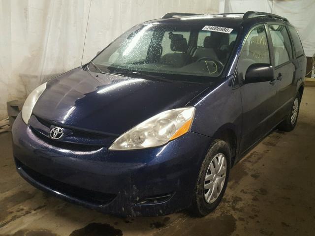 5TDZA23C66S579930 - 2006 TOYOTA SIENNA CE BLUE photo 2