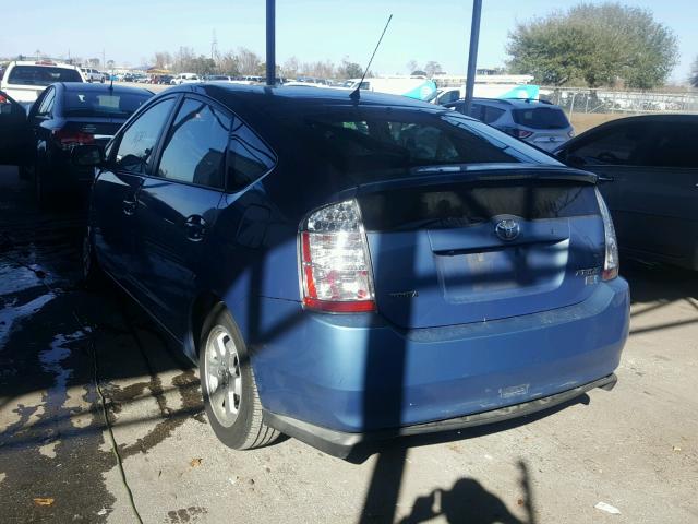 JTDKB20U877634871 - 2007 TOYOTA PRIUS BLUE photo 3