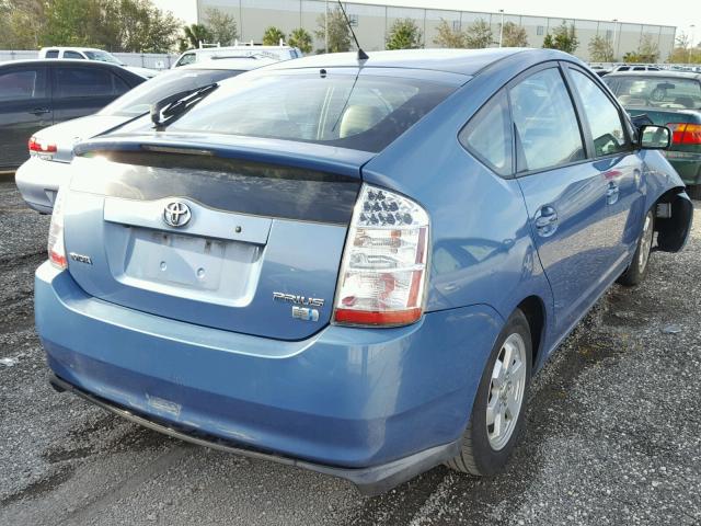 JTDKB20U877634871 - 2007 TOYOTA PRIUS BLUE photo 4