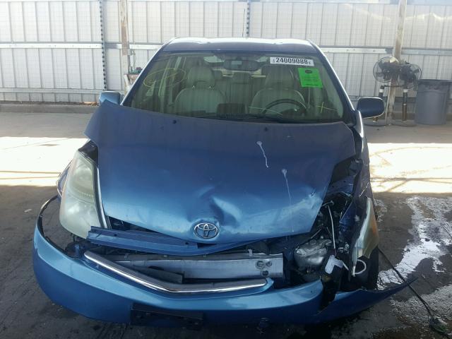 JTDKB20U877634871 - 2007 TOYOTA PRIUS BLUE photo 9