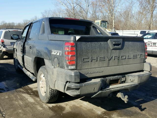 3GNEK13TX3G202105 - 2003 CHEVROLET AVALANCHE BLACK photo 3