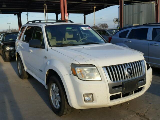 4M2CU81Z28KJ43099 - 2008 MERCURY MARINER WHITE photo 1