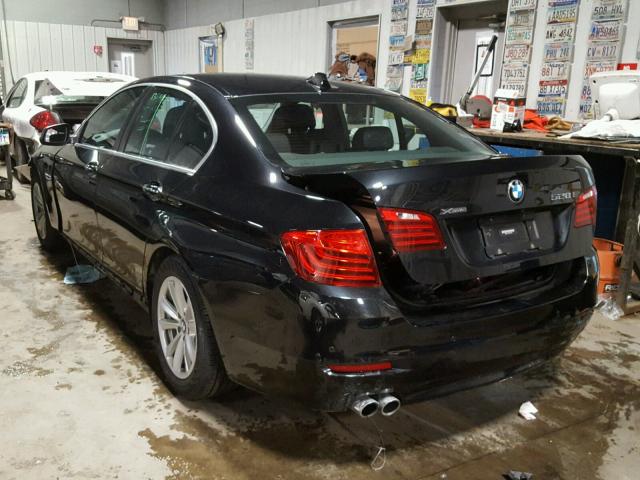 WBA5A7C51FD623709 - 2015 BMW 528 XI BLACK photo 3